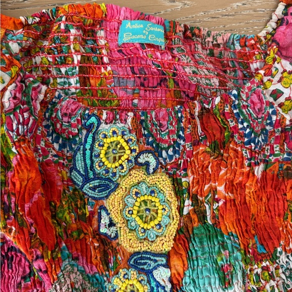 Mexico two piece colorful outfit with tassels - one size - worn once - Picture 5 of 7